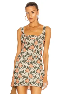 Miaou Campbell Corset and Moni Skirt Set Art Nouveau Red Size AU 6 for rent on The Volte - image 1