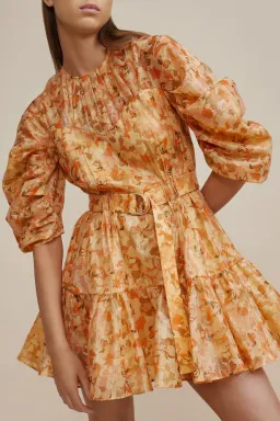 Acler Bonhill Mini Dres Orange Size AU 16 for rent on The Volte - image 1