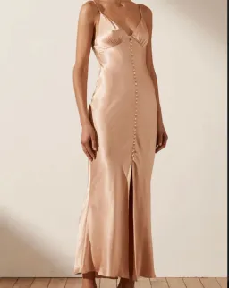 Shona Joy La Lune Bias Slip Dress in Dessert Rose Size 6 for rent on The Volte - image 4