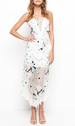 Alice McCall We are Golden Spot the Dot White Dress size 10 for rent on The Volte - image 1