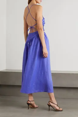 Zimmermann Tropicana Asymmetric Dress Electric Blue Size 3 / Au 14 for rent on The Volte - image 2