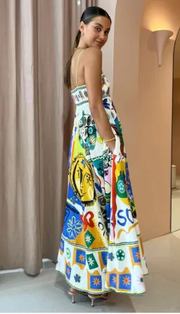 Alemais Soleil Sundress Multi Size 10 for rent on The Volte - image 3