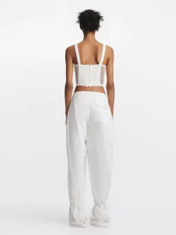 Dion Lee  Net Lace Suspended Corset Ivory Size XS/Au 8  for rent on The Volte - image 4