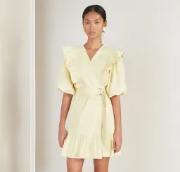 Magali Pascal Anna Dress Yellow Size 8 for rent on The Volte - image 2