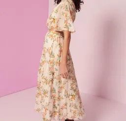 Kate Ford Vicia Twist Dress Nude Size 4 / AU 14 for rent on The Volte - image 2