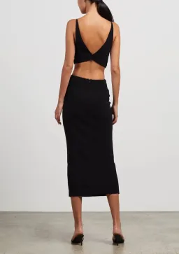 Bec & Bridge Scout Cut Out Midi Dress Black Size AU 6 for rent on The Volte - image 2