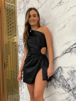 Sonya Moda Nour Mini Dress Black Size 12 / L for rent on The Volte - image 3