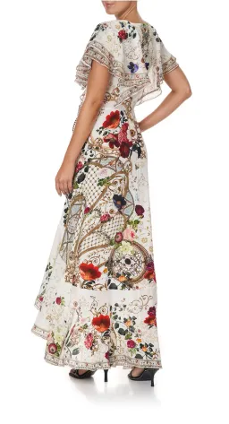 Camilla Frill Sleeve Long Dress in Fairy Godmother Print Size 8  for rent on The Volte - image 4