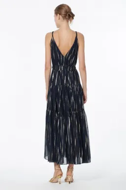 Manning Cartell Cosmic Girl Tiered Maxi Dress Navy Size 6 / XS for rent on The Volte - image 3