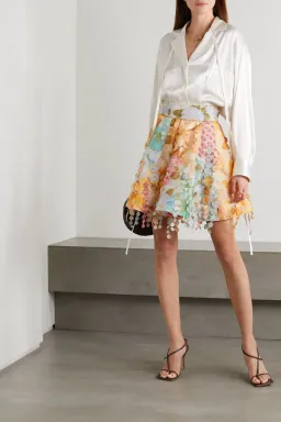 Zimmermann Tempo Patch Mini Skirt Print Size 1 / Au 10 for rent on The Volte - image 1