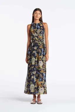 Sir the Label Lilian Cross Back Dress Navy Size AU 6 for rent on The Volte - image 1