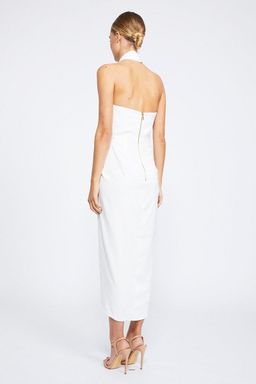 Shona Joy Core Knot Draped Dress White Size 8 for rent on The Volte - image 3