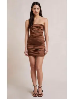 Bec & Bridge Heather Mini Dress Cognac Size AU 6 for rent on The Volte - image 1