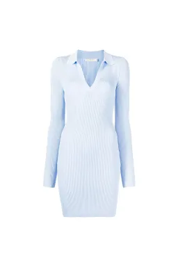 Bec & Bridge Harper Knit Mini Dress Sky Blue Size 6 / AU 10 for rent on The Volte - image 4