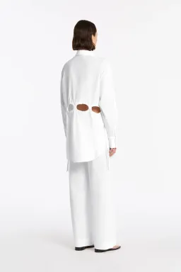 Sir the Label Mason Laced Shirt Dress in White Size 0 / AU 6 for rent on The Volte - image 2