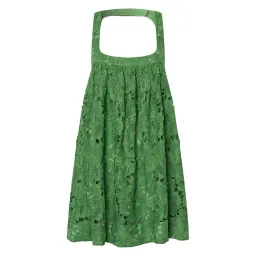Oroton Lace Sun Dress in Garden Green Size 6 for rent on The Volte - image 4