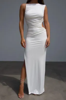 Effie Kats Rae Gown Ivory White Size 6 for rent on The Volte - image 1