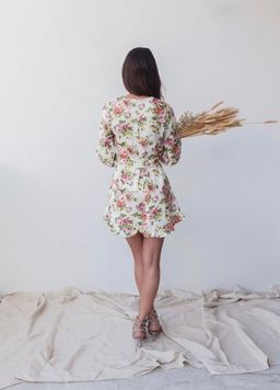 Zimmermann Radiate Flounce Shift Mini Dress Floral Size 1 / Au 10 for rent on The Volte - image 4