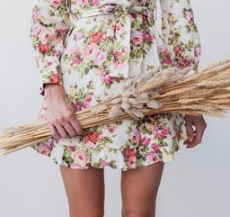 Zimmermann Radiate Flounce Shift Mini Dress Floral Size 1 / Au 10 for rent on The Volte - image 5