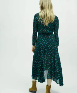 Maje Rayemia V-neck midi floral Black Size 38 / AU 10 for rent on The Volte - image 2