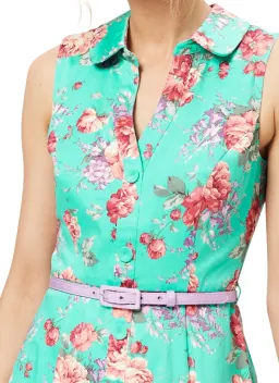 Review Pompeii Floral Shirtdress Mint Green Size AU 8 for rent on The Volte - image 2