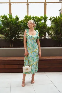 Zimmermann High Tide Frilled Midi Dress Floral Size 3 / Au 14 for rent on The Volte - image 3