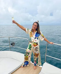 Alemais Soleil Shirt and Pants Set Cream Size AU 6 for rent on The Volte - image 3