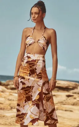 Sonya Moda Seashell Soiree Set Brown Size AU 8 for rent on The Volte - image 2