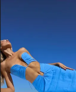 Natalie Rolt Lilo Crop and Skirt Set Blue Size 1 / Au 8 for rent on The Volte - image 4