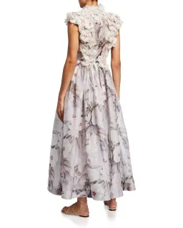 Zimmermann Botanica Rose Mallow Gown Floral Size 0/ AU 8 for rent on The Volte - image 3
