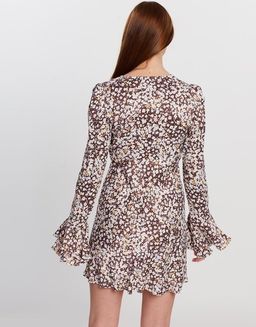 Shona Joy Frill Cuff Bias Mini Dress Size 6  for rent on The Volte - image 3