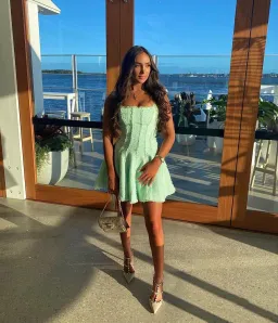 Aje Anais Mini in Mint Green Size AU 8  for rent on The Volte - image 1