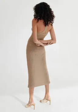 Significant Other Saoirse Midi Dress Biscuit Size 6 for rent on The Volte - image 2