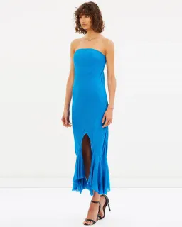 KITX Strapless Midi Dress Blue Size 6 for rent on The Volte - image 2