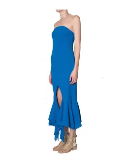 KITX Strapless Midi Dress Blue Size 6 for rent on The Volte - image 3