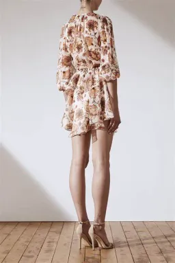 Shona Joy Baez Balloon Sleeve Mini Dress Floral Size XS / AU 6 for rent on The Volte - image 3