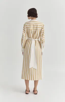 Sarah Jane Clarke Kiki Kaftan Lemon Stripe Size 6 for rent on The Volte - image 2