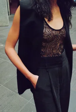 Camilla and Marc Valentina Vest Black Size 6 for rent on The Volte - image 4