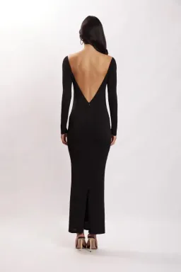 Meshki Ashleigh Cut Out Bandeau Maxi Dress Black Size S / Au 8 for rent on The Volte - image 2
