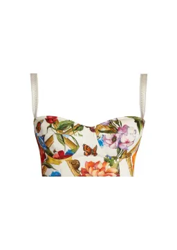 Dolce and Gabbana Bustier and Skirt Set Print Size 6 for rent on The Volte - image 3