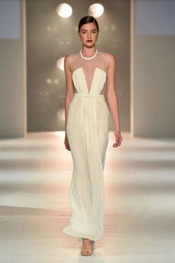 Carla Zampatti Birth Of Venus Dress White Size 6 for rent on The Volte - image 1