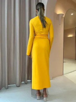 Camilla And Marc Alexandre Midi Dress Marigold Size 10  for rent on The Volte - image 2