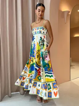  Alemais Soleil Sundress Print Size 4 for rent on The Volte - image 1