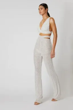 Winona Husk Top & Pant Set White Size 8 for rent on The Volte - image 2