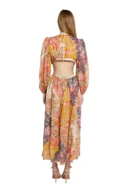 Zimmermann Pattie Patchwork Long Dress Patch Floral Size 1 /Au 10  for rent on The Volte - image 3