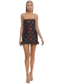 Bec & Bridge Coco Cabana Mini Dress Black/Floral Size AU 6 for rent on The Volte - image 1