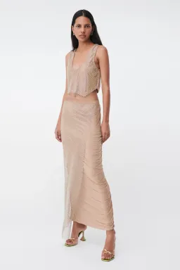 Suboo Dali Asymmetric Set (Top & Skirt) Nude Size S / AU 8 for rent on The Volte - image 2
