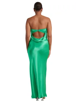 Bec & Bridge Moon Dance Strapless Dress Emerald Size AU 6  for rent on The Volte - image 2