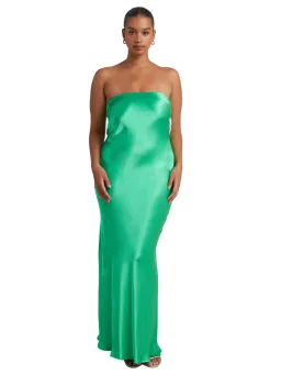 Bec & Bridge Moon Dance Strapless Dress Emerald Size AU 6  for rent on The Volte - image 1