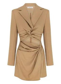 Anna Quan Mona Dress Beige Size 8  for rent on The Volte - image 3